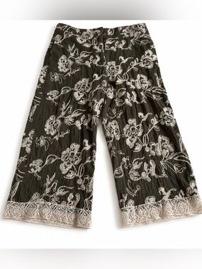ZARA High Waist Wide Leg Pants Khaki